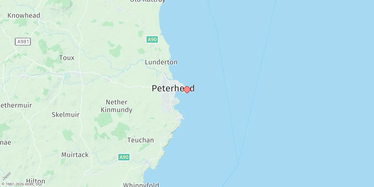 Map preview for Peterhead