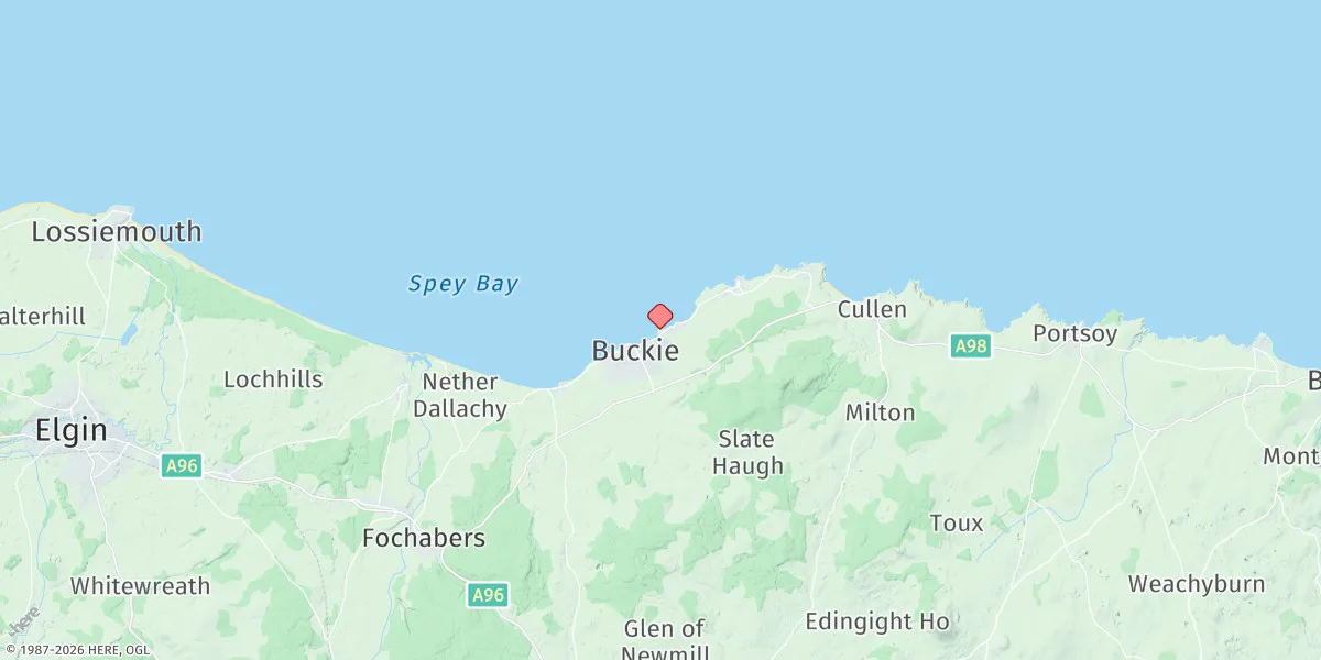 Map preview for Buckie
