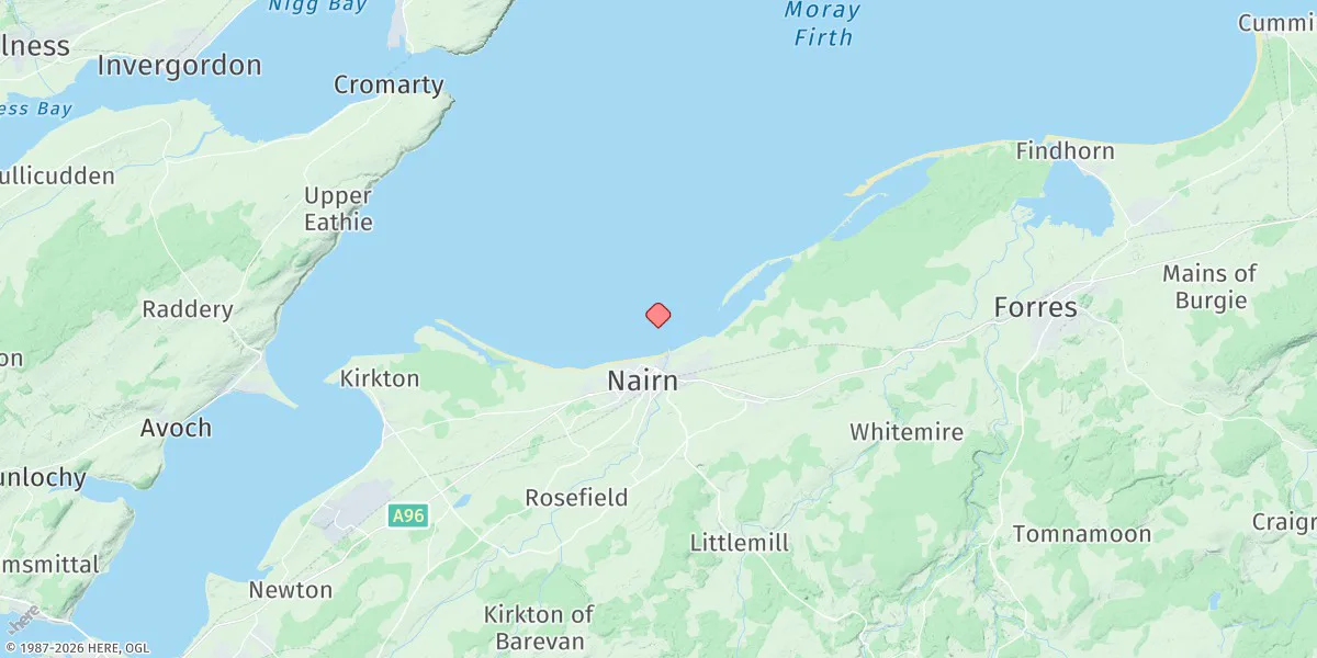 Map preview for Nairn