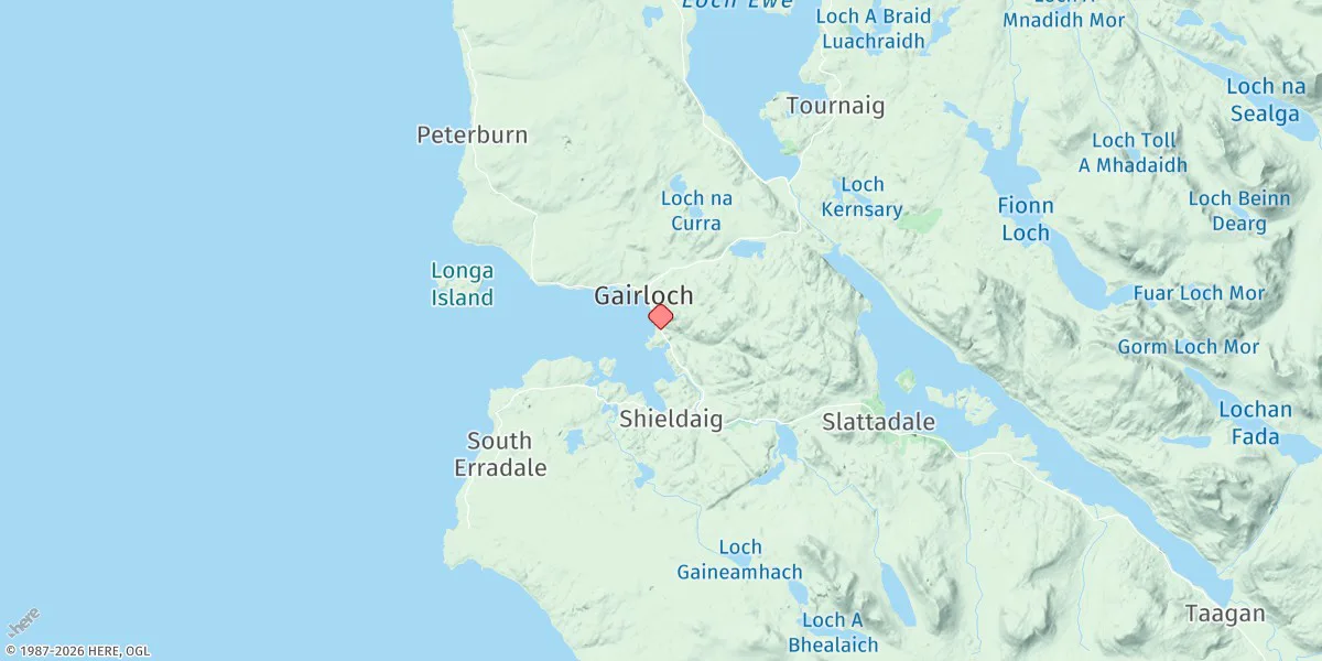 Map preview for Gairloch
