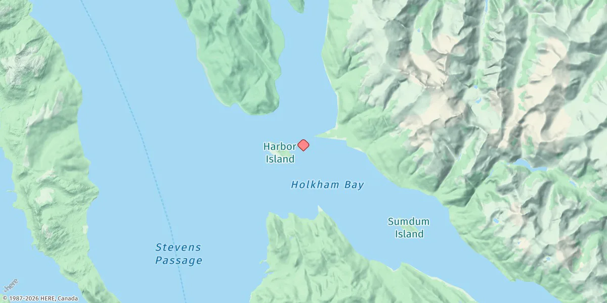 Map preview for Holkham Bay, Tracy Arm Entrance