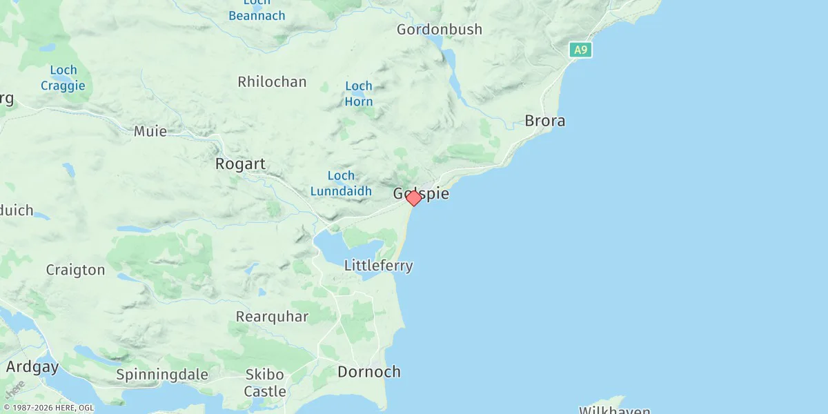 Map preview for Golspie