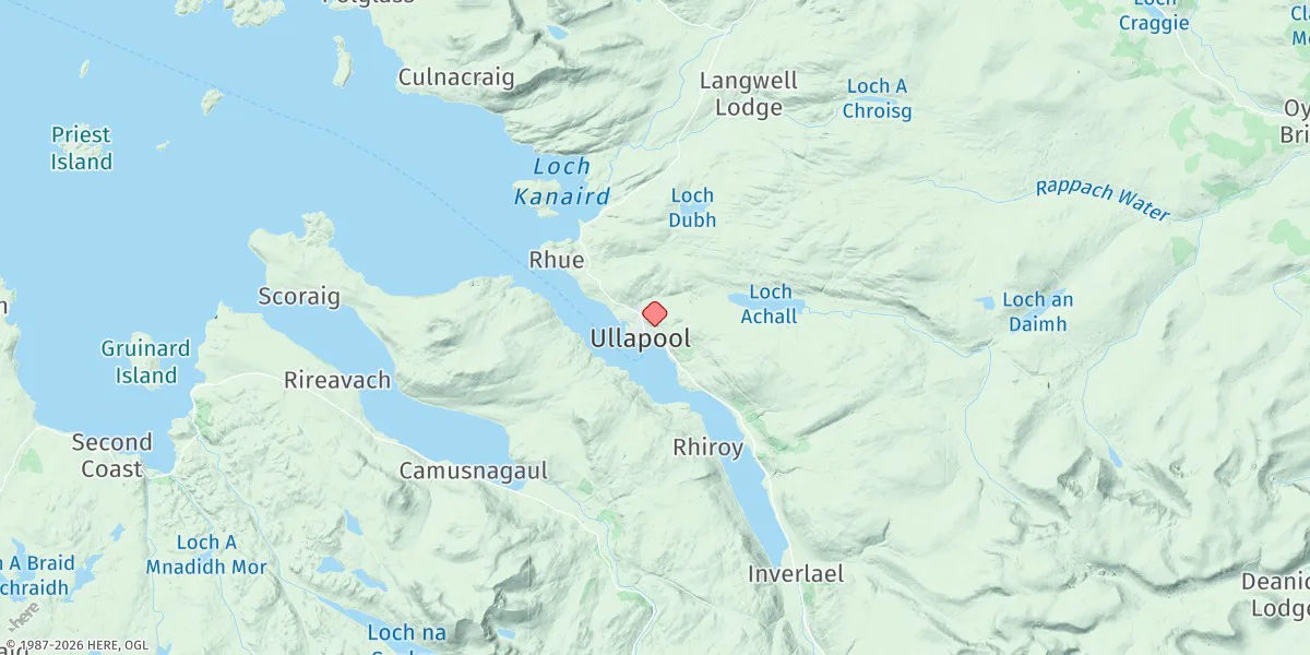 Map preview for Ullapool