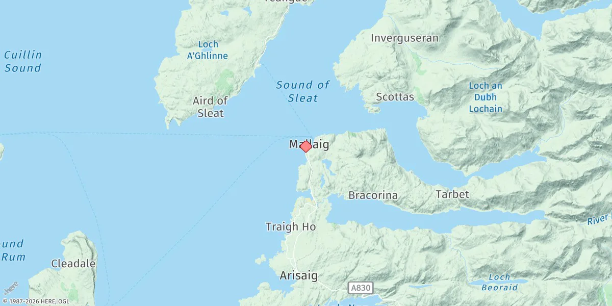 Map preview for Mallaig