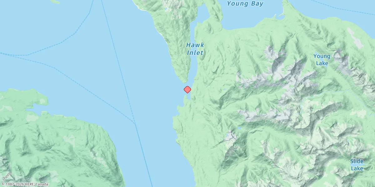 Map preview for Hawk Inlet Entrance