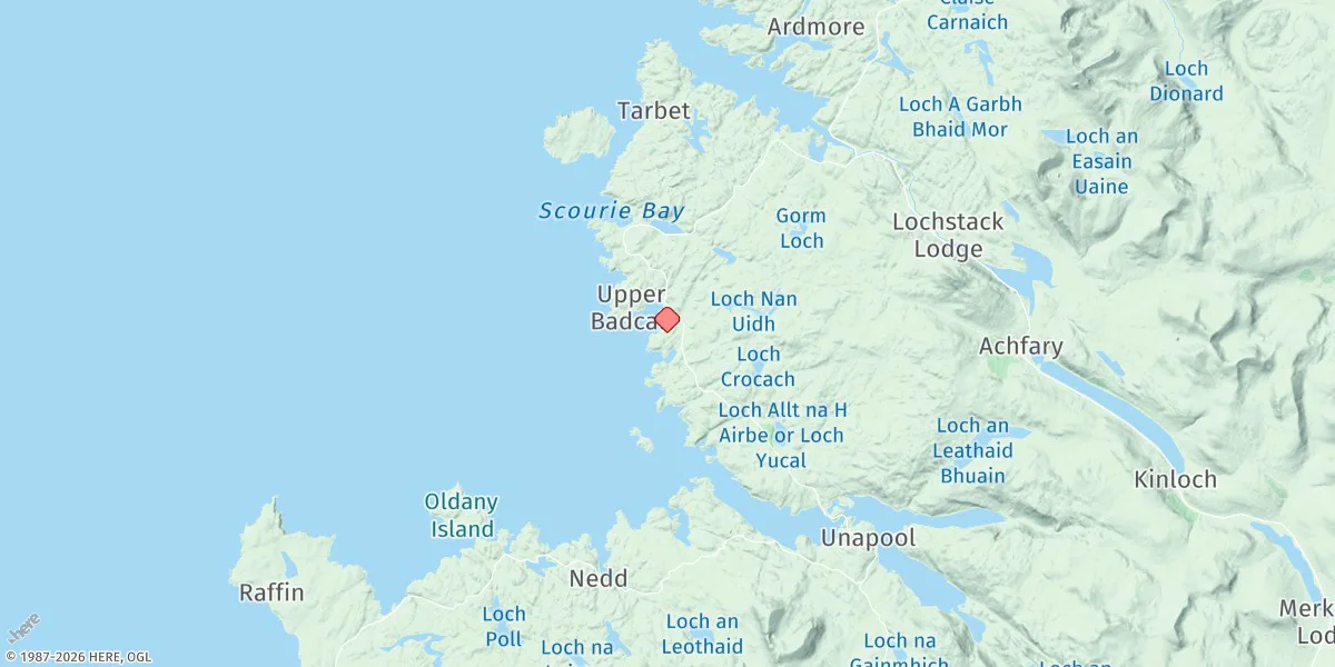 Map preview for Badcall Bay