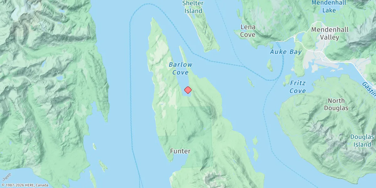 Map preview for Barlow Cove, Mansfield Peninsula