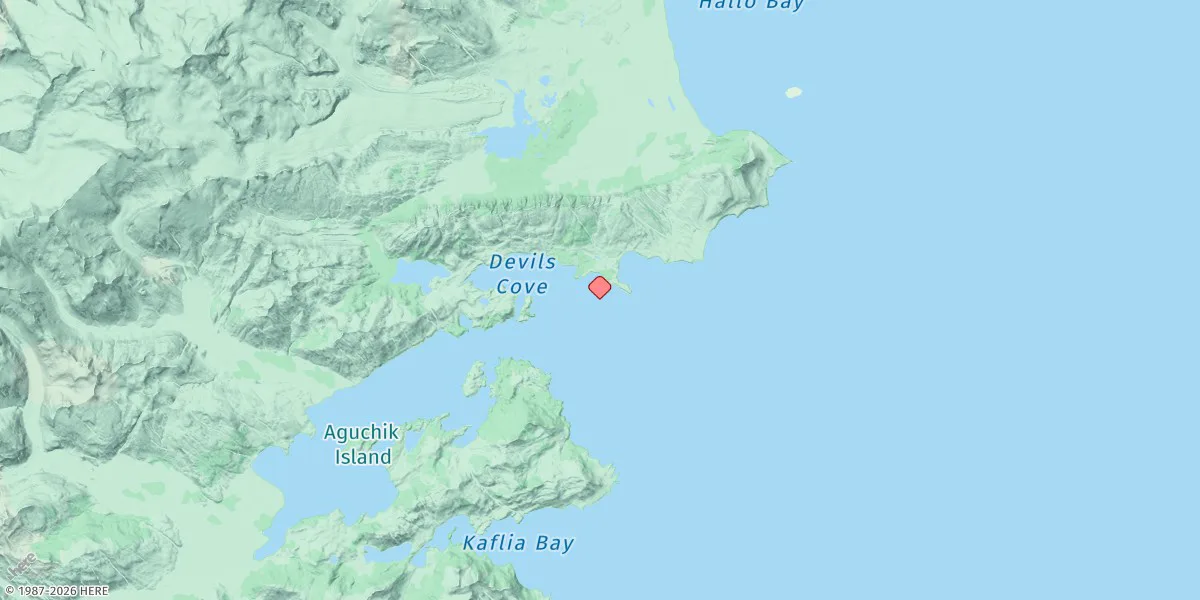 Map preview for Kukak, Kukak Bay