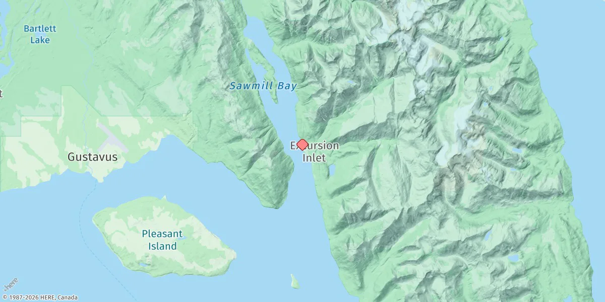 Map preview for Excursion Inlet Entrance