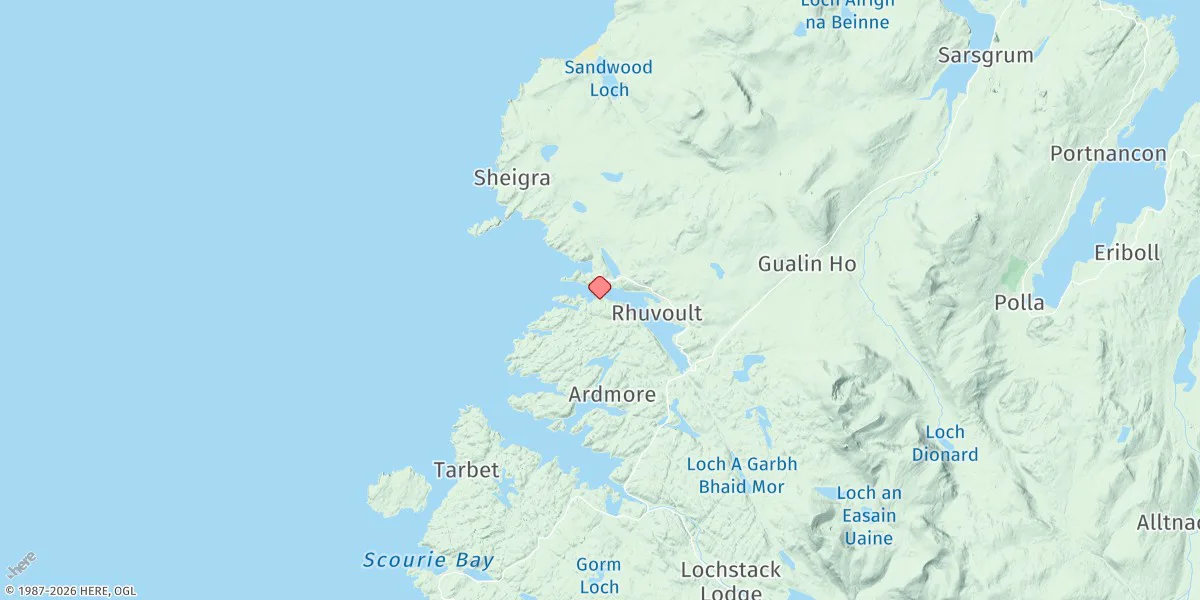 Map preview for Kinlochbervie