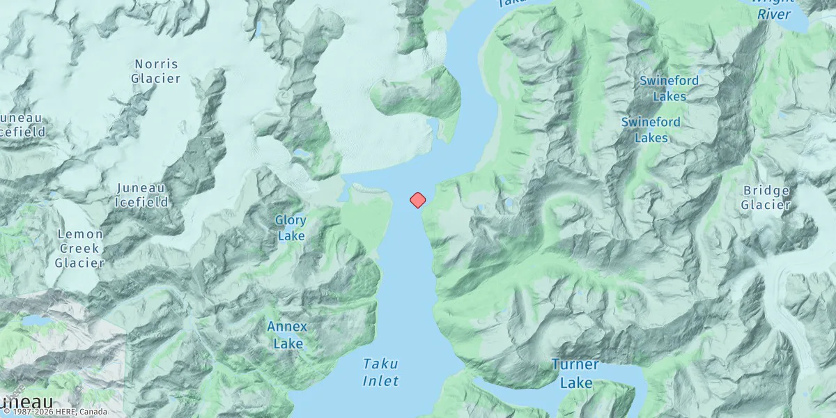 Map preview for Taku Point, Taku Inlet