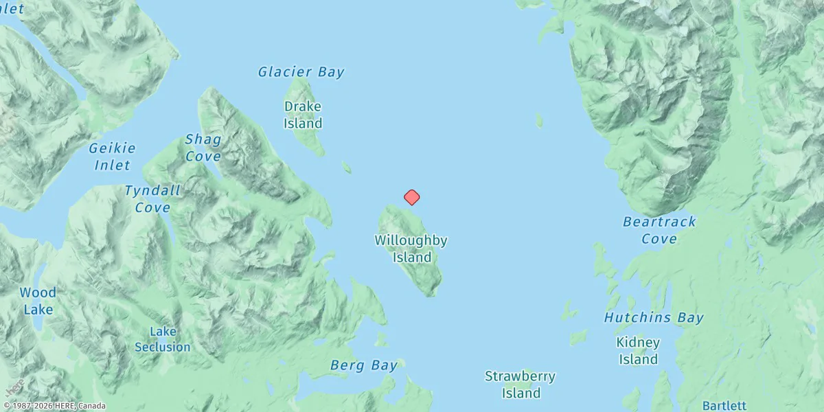 Map preview for Willoughby Island