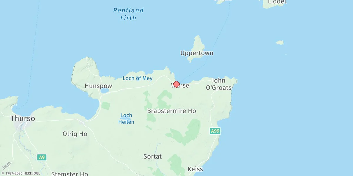 Map preview for Gills Bay