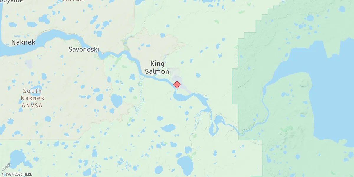 Map preview for King Salmon Airport