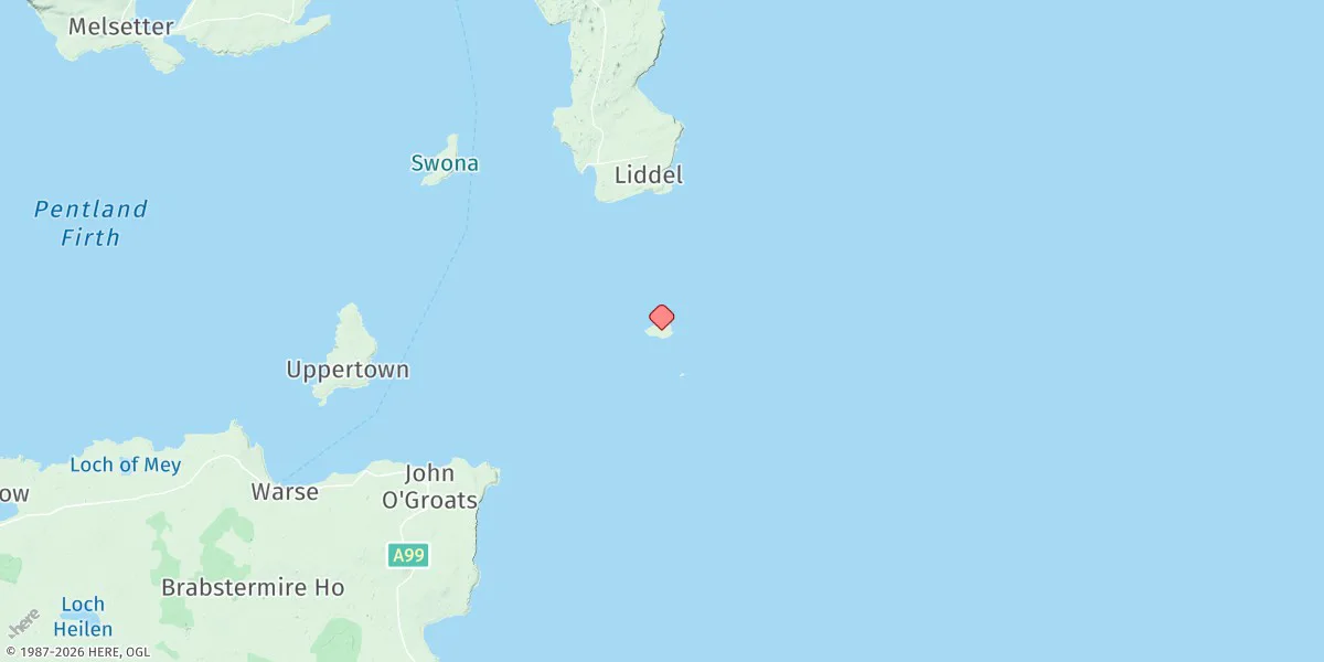 Map preview for Muckle Skerry
