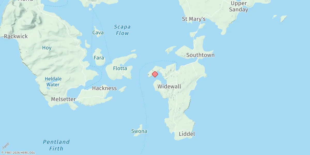 Map preview for Widewall Bay