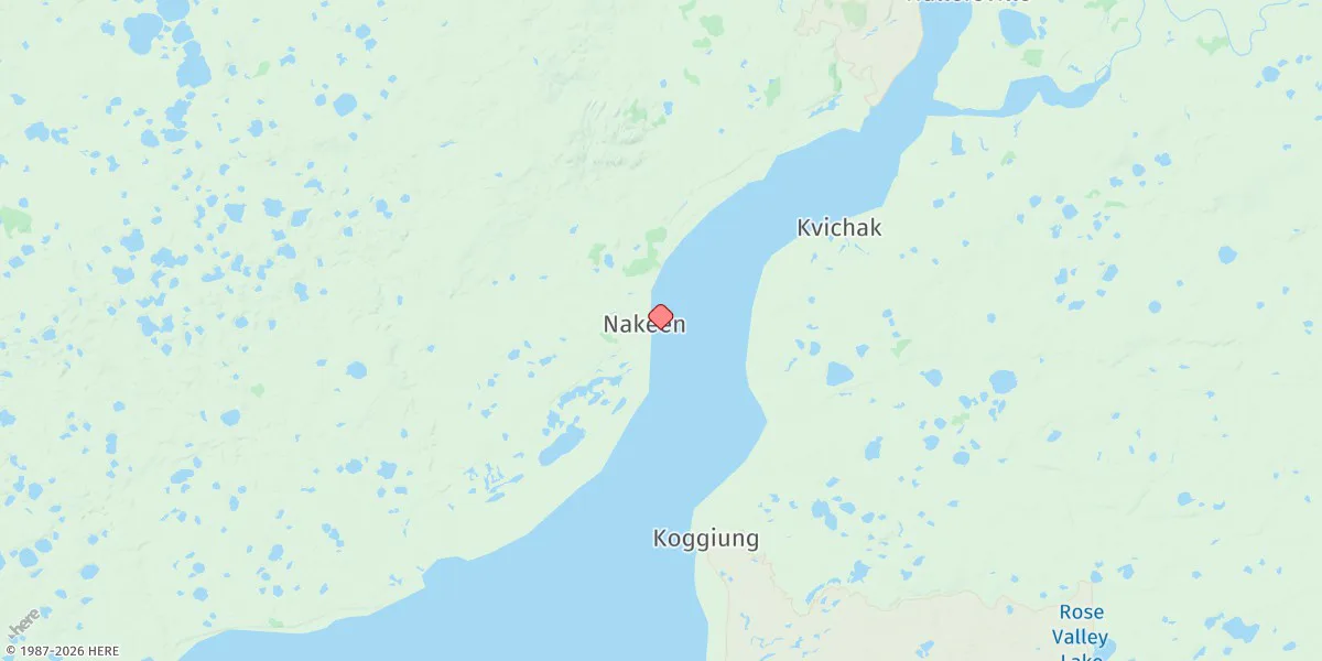 Map preview for Nakeen, Kvichak River, Alaska