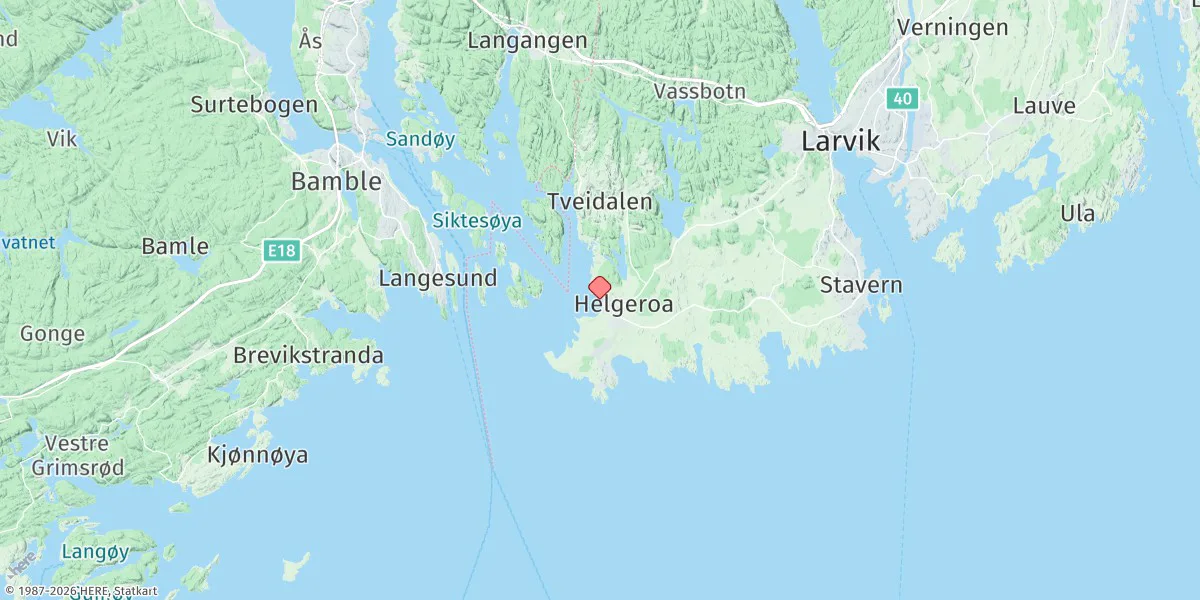 Map preview for Helgeroa