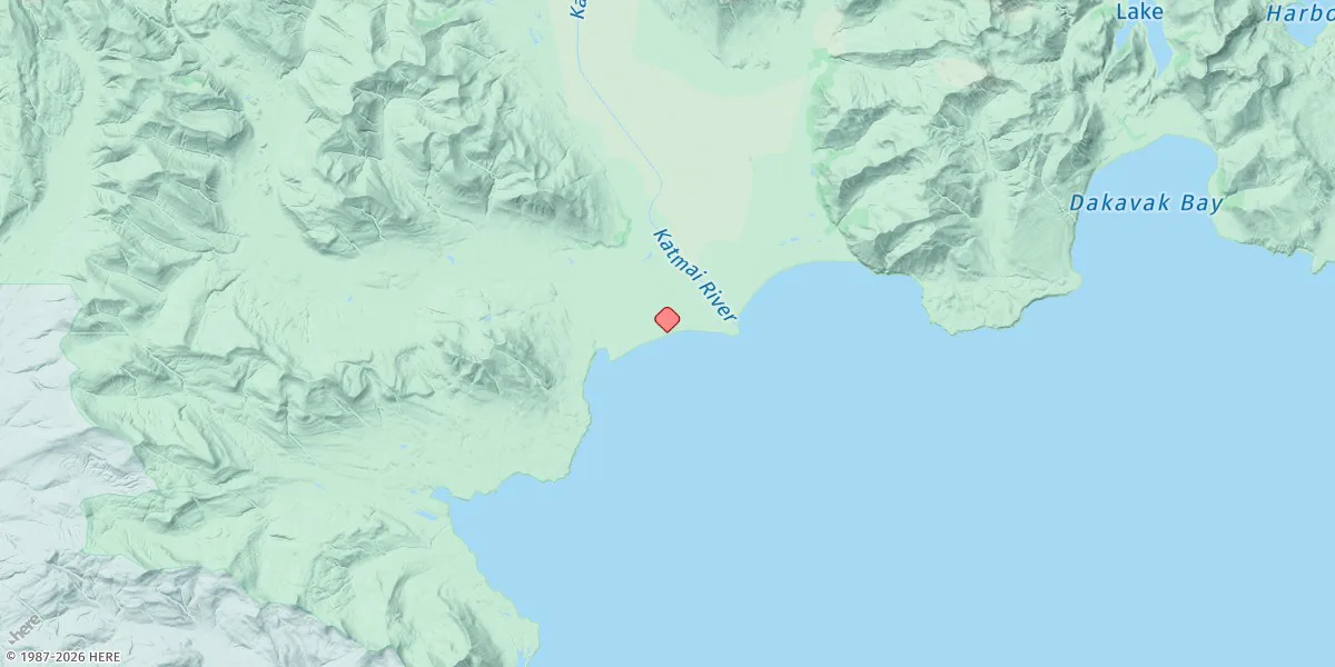 Map preview for Katmai Bay, Shelikof Strait