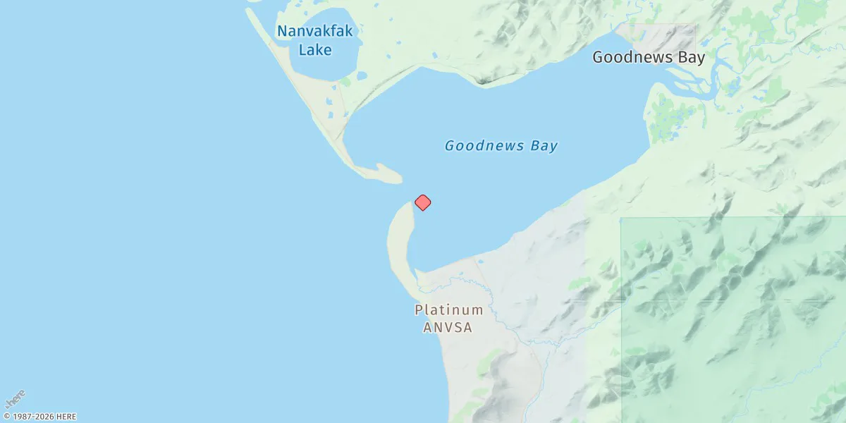 Map preview for Goodnews Bay Entrance