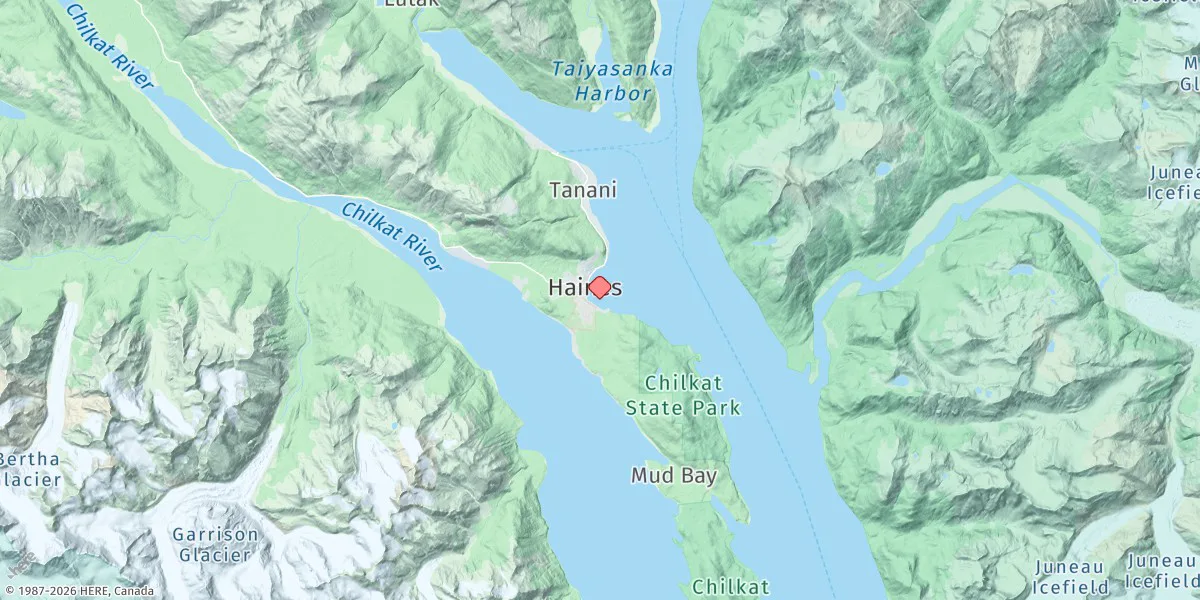 Map preview for Haines Inlet