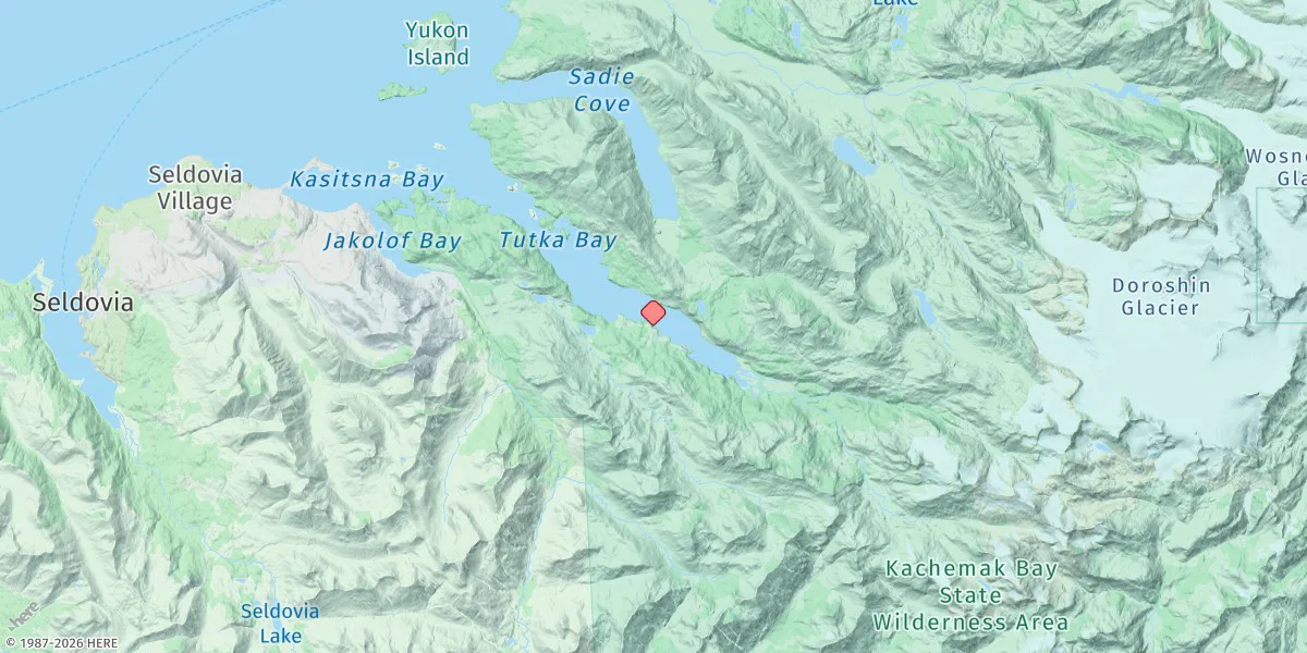 Map preview for Tutka Bay,kachemak Bay