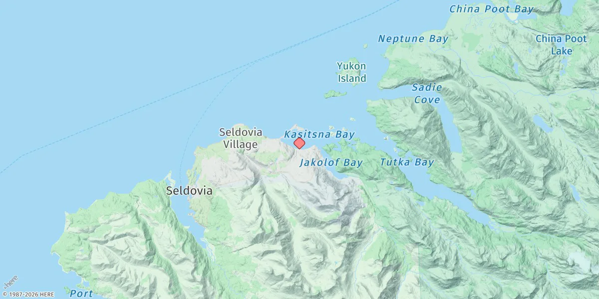 Map preview for Kasitsna Bay, Kachemak Bay