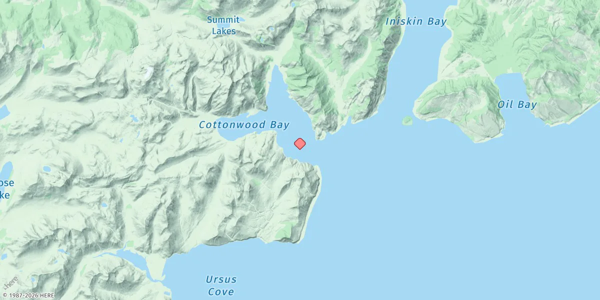 Map preview for Iliamna Bay