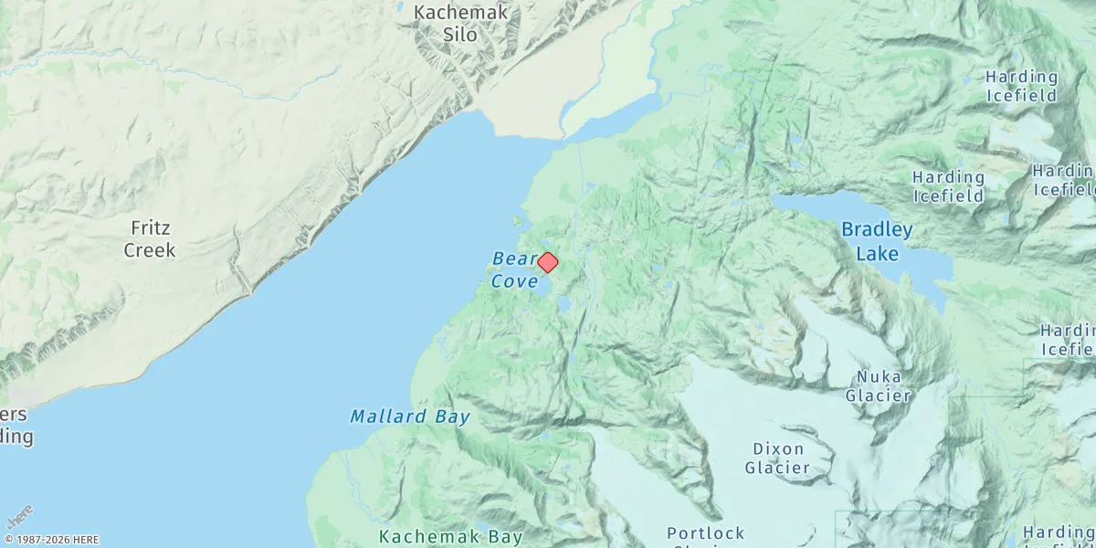 Map preview for Bear Cove, Kachemak Bay