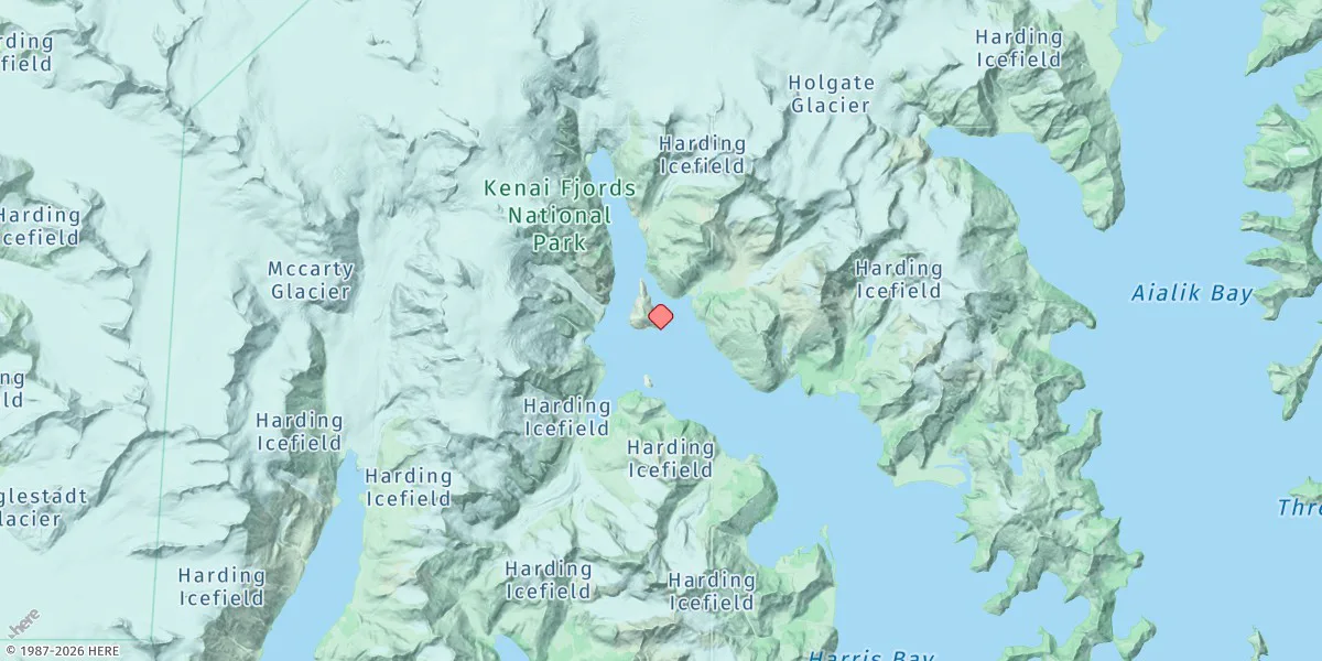 Map preview for Upper Northwestern Fiord, Harris Bay