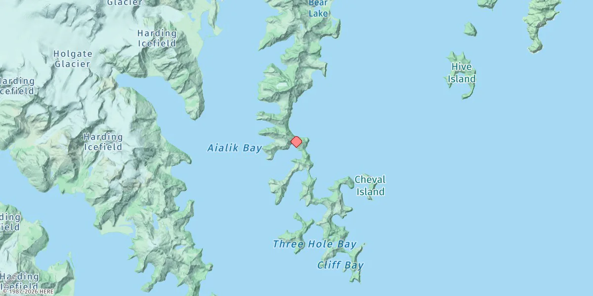 Map preview for Bear Cove, Aialik Peninsula