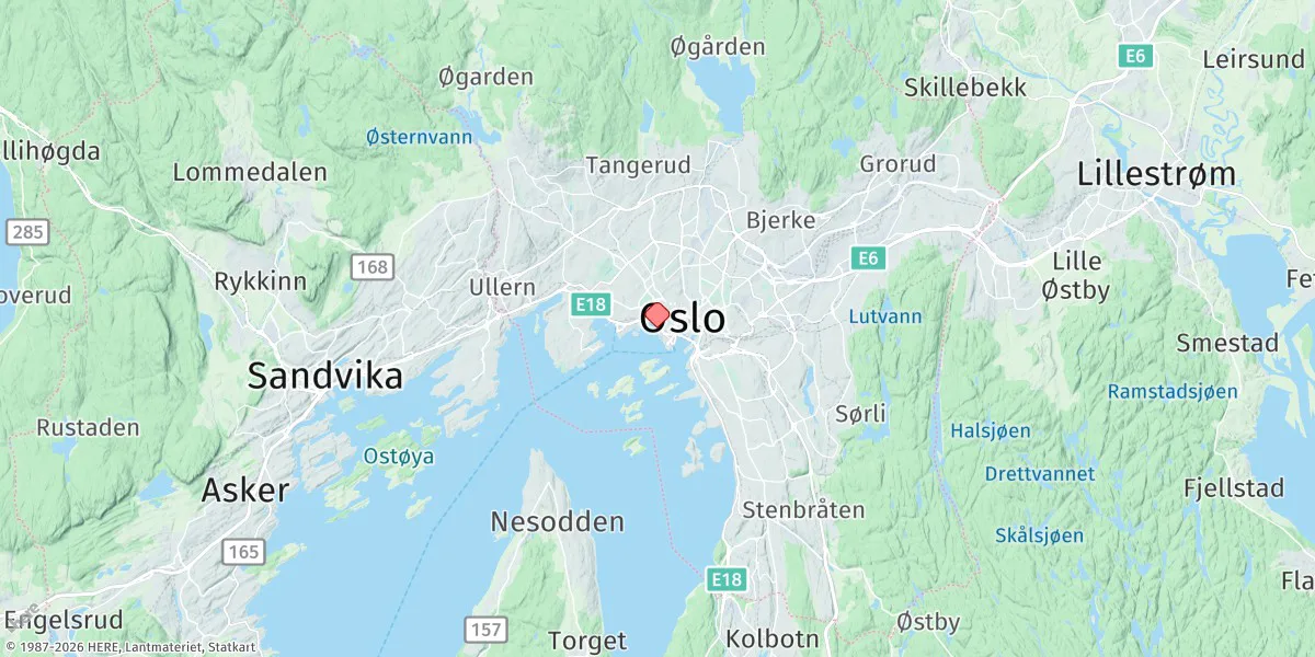 Map preview for Oslo