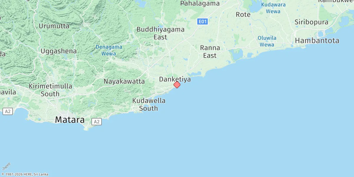 Map preview for Tangalle