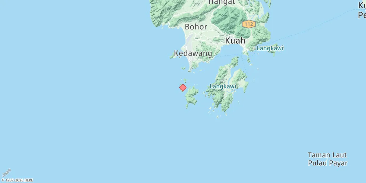 Map preview for Pulau Beras Basah