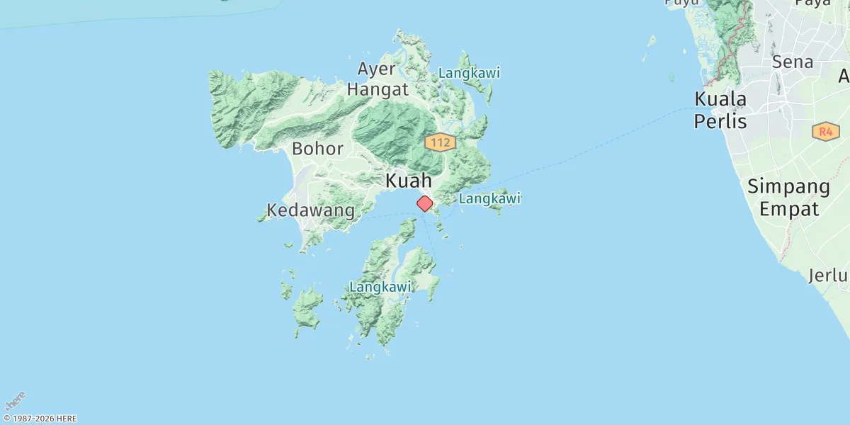 Map preview for Pelabuhan Kuah
