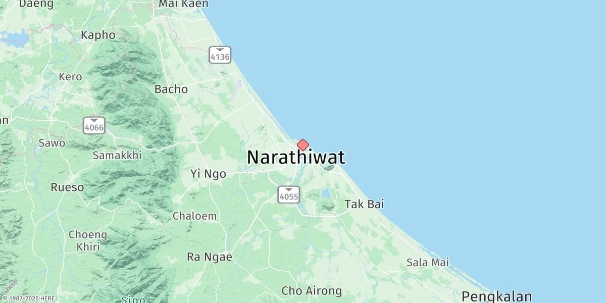 Map preview for Bang Nara (Narathiwat)