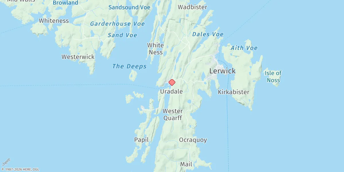 Map preview for Scalloway