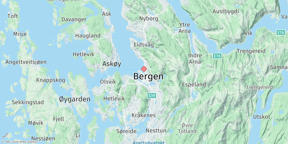 Map preview for Bergen