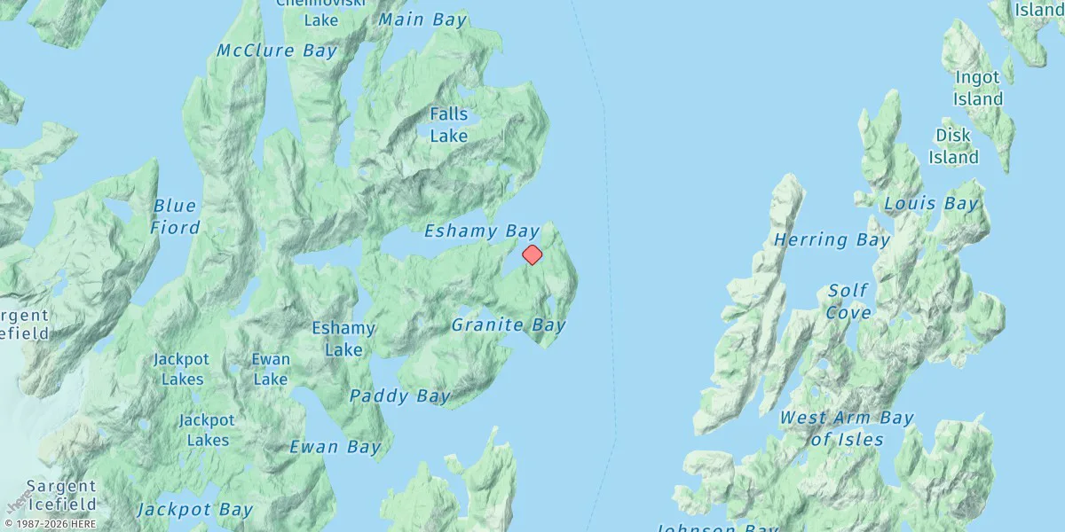 Map preview for Eshamy Bay, Knight Island Passage