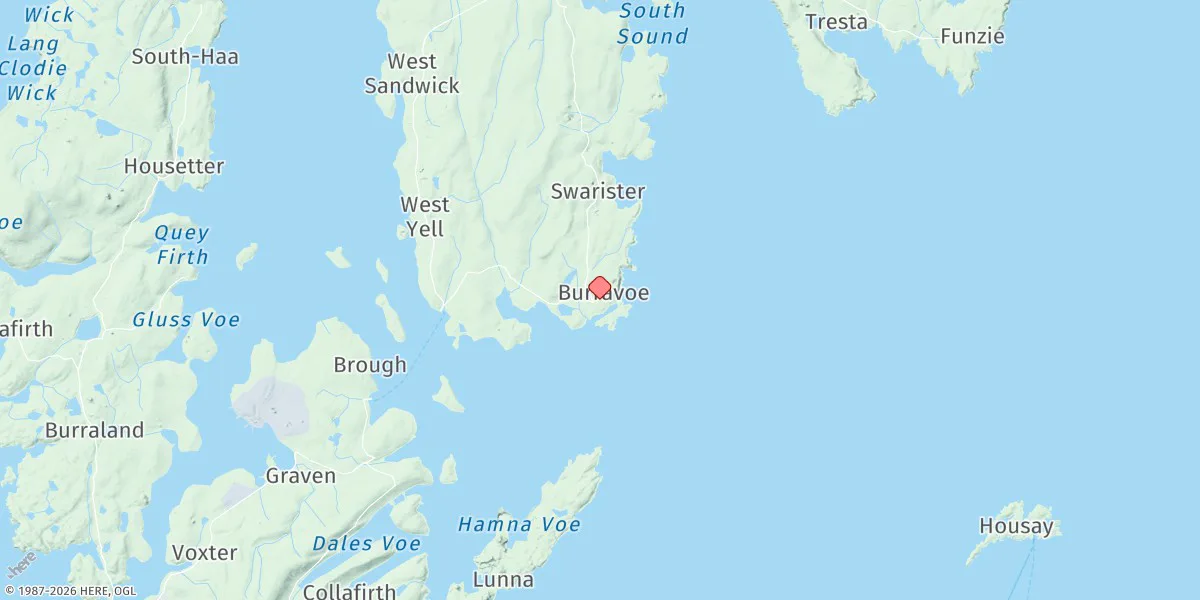 Map preview for Burra Voe (Yell Sound)