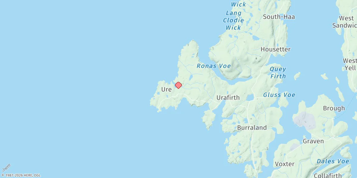 Map preview for Esha Ness (Hamna Voe)