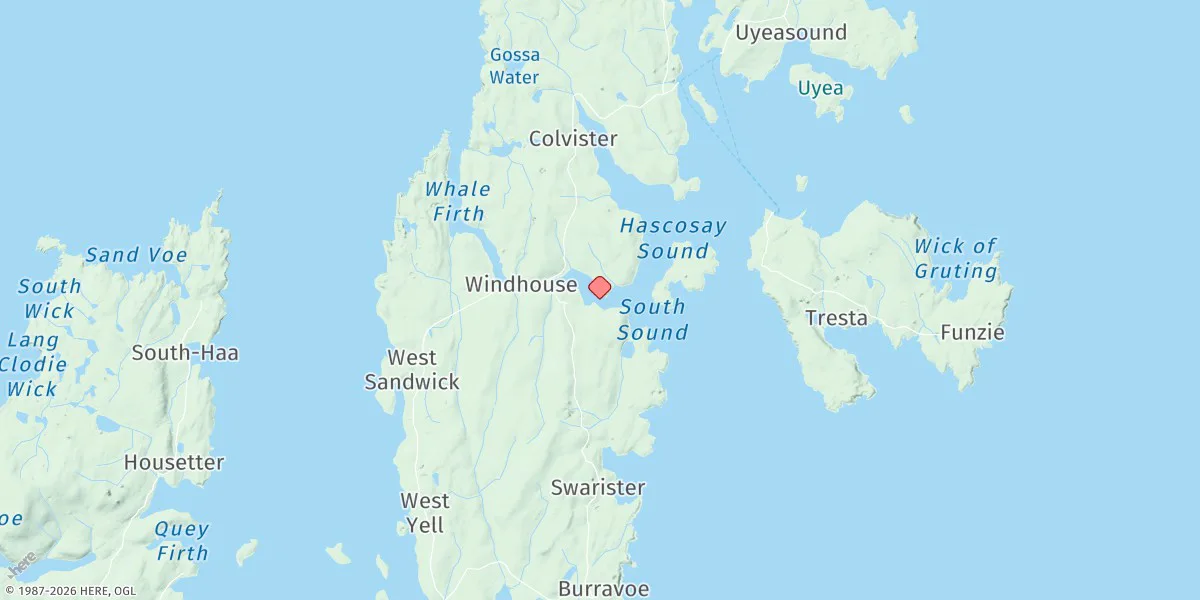 Map preview for Mid Yell
