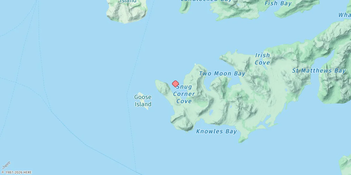 Map preview for Snug Corner Cove, Port Fidalgo