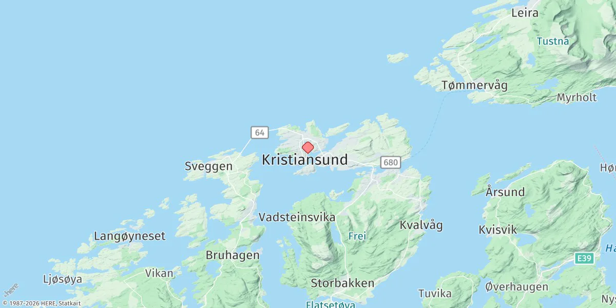 Map preview for Kristiansund