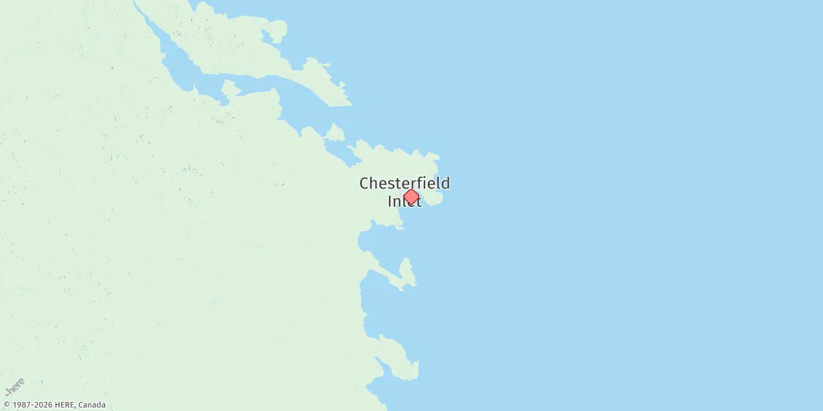 Map preview for Chesterfield Inlet