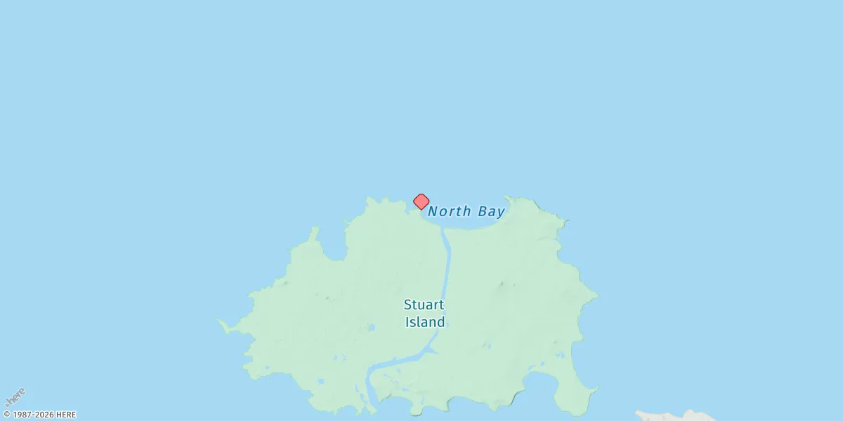 Map preview for North Bay, Stuart Island