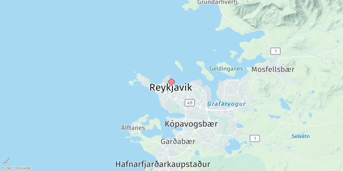Map preview for Reykjavik