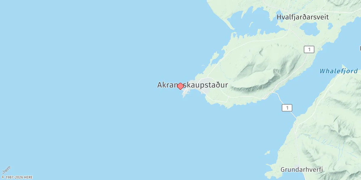 Map preview for Akranes