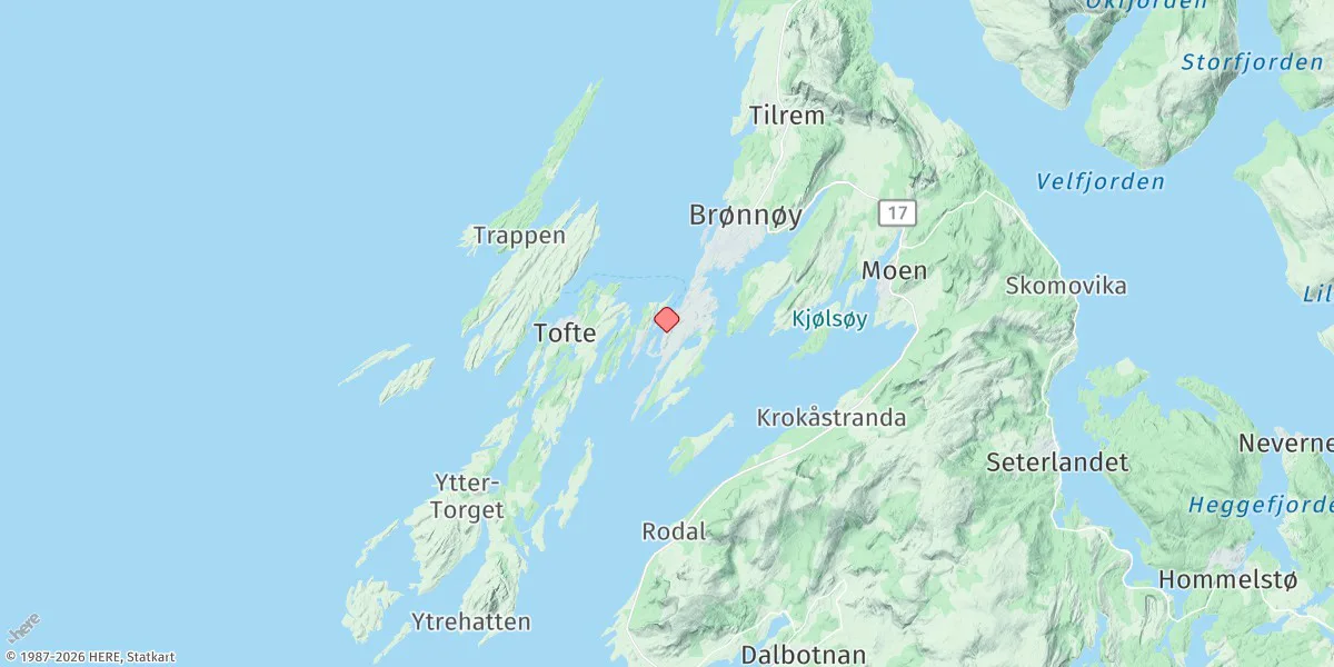 Map preview for Bronnoysund