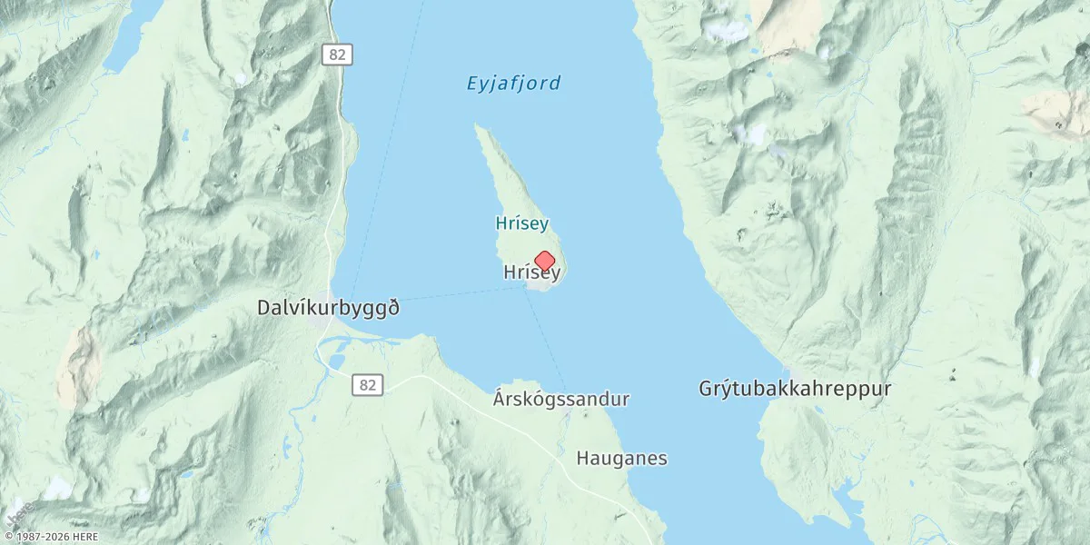 Map preview for Hrísey